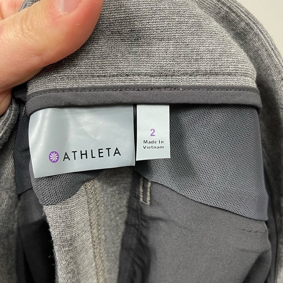 Athleta Ponte Moto 2.0 Skinny Ankle Mid Rise Grey Pants Women's Size 2 - Picture 14 of 16